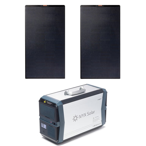 IVYX1000 - Générateur solaire 1000Wh avec onduleur AC 1000W et panneaux solaires flexibles 300W